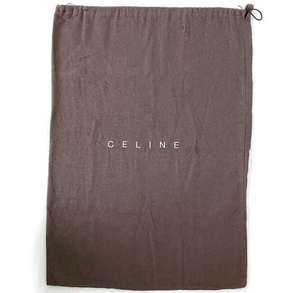Celine Tote Bag Black Gold Macadam Canvas Leather Logo CC Shoulder All over - Picture 10 of 10